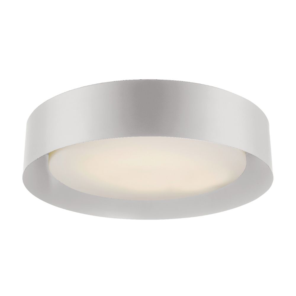 Trans Globe Lighting LED-30051 WH Integrated LED Drum Flush Mount in White